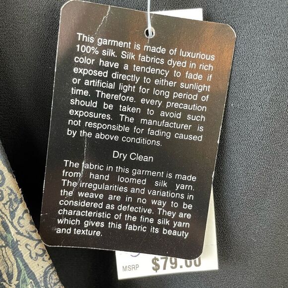 NWT Alfani Silk Midi Skirt Size 10 - Picture 8 of 8